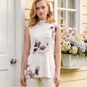 Frank Lyman Design Floral Sleeveless Top